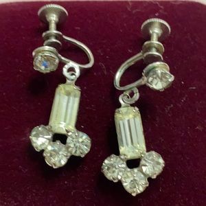 Vintage Rhinestone Earrings